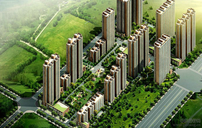 2013年一季度中国各房地产商销售面积排行榜