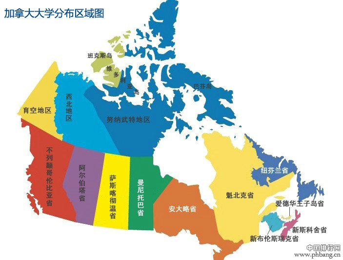 2013年加拿大各大学综合排名
