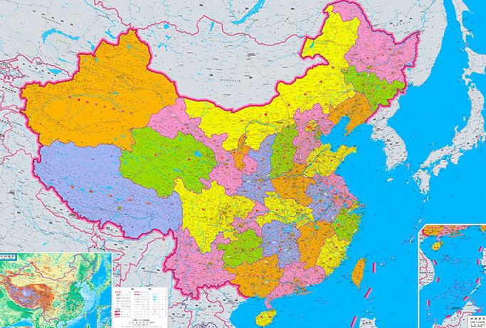 中国各省市地域面积排行榜