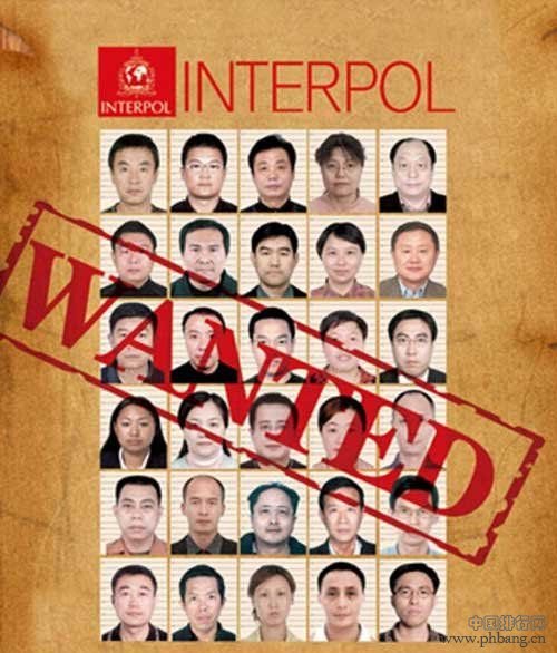 红色通缉令：中国全球追缉的100名外逃人员